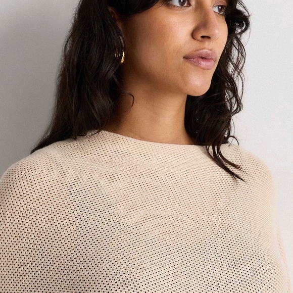 Quince Maternity Nursing Shawl Cotton Cashmere Lightweight - Picture 3 of 15